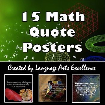 Preview of Math Quote Posters