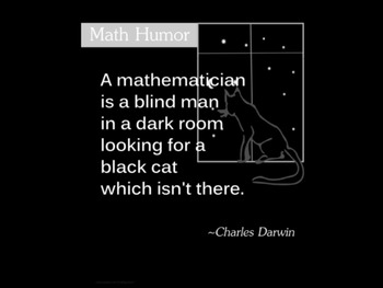 Preview of Math Quotes by Charles Darwin