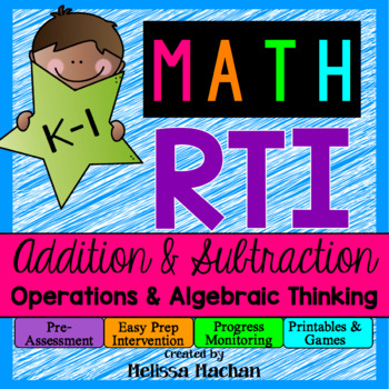 Preview of Math RTI/Math Intervention, Activities, Centers - Addition & Subtraction