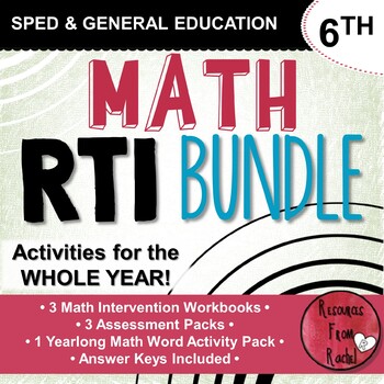 Preview of Math RTI for 6th grade