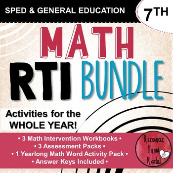 Preview of Math RTI for 7th grade