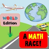 Calculate Decimals and Fractions World Race