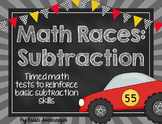 Math Races- Timed Subtraction Tests