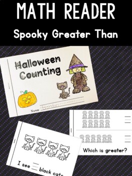 Preview of Math Reader - Greater Than *Halloween Edition*