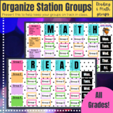 Math & Reading Station Group Rotations - Small Group Cente