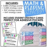 Math Strategies & Reading Strategies Posters and Strategy 