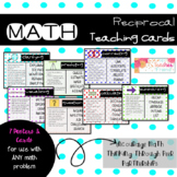 Math Reciprocal Teaching Cards and Anchor Chart Posters