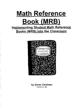 Preview of Math Reference Book (MRB) Implementing Students MRBs into the Classroom