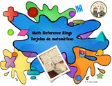 Math Reference Rings "Tarjetas de Matemáticas"