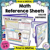 Math Reference Sheets (Grades 3-5) Math Reference Charts -