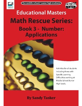 Preview of Math Rescue Series Book 3 - Number: Applications