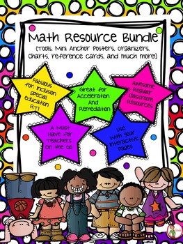 Preview of Math Resource Bundle - Manipulatives / Tools / Reference Cards / Organizers...