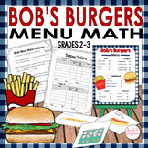 Math Restaurant Menu | Real World Math | Money Grades 2-3