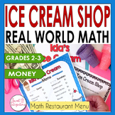 Math Restaurant Menu | Real World Math | Money Grades 2-3