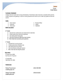 Math Resume Getting To Know You