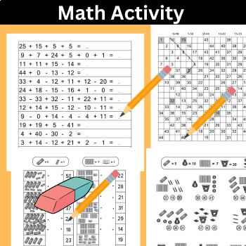 Preview of Math Review Activities - Worksheets for Practicing Skills & Enrichment