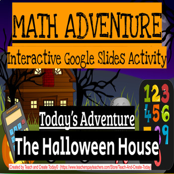 Preview of Math Review Activity Editable Template For 1st 2nd 3rd 4th grade Halloween