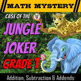 Addition, Subtraction & Missing Addends - Math Mystery: Ca