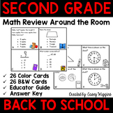 Math Review Around the Room Back to School Style: Second G