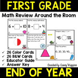 Math Review Around the Room End of Year Style: First Grade
