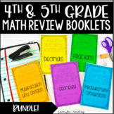 4th and 5th Grade Math Review Booklets {Bundle}