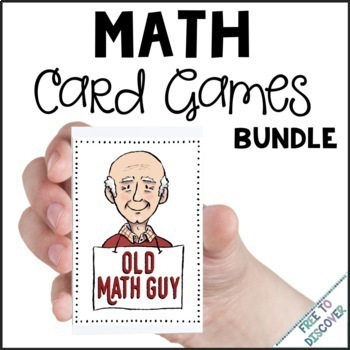 Preview of Math Review Card Games & Digital Matching Activities