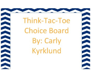 Preview of Math Review Choice Board