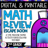 Math Review Escape Room Activity SECOND GRADE