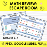 Math Review: Escape Room Grade 6-7