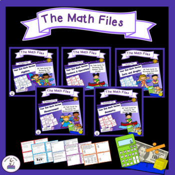 Preview of Math Review Files - End of the Year Math Test Review Bundle