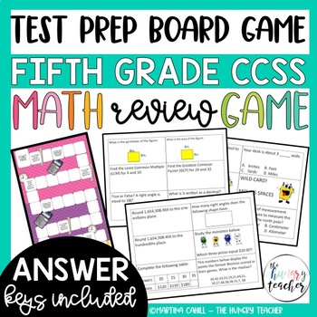 5th Grade Math Review Game Fifth Grade Math Board Game For Centers Or Stations