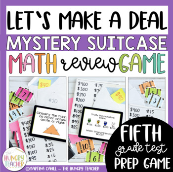 Preview of Math Review Game for 5th Grade Common Core Fractions Decimals Multiplication