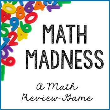 Preview of A Test Prep & End of Year Math Review Game | 5th Grade | Math Madness