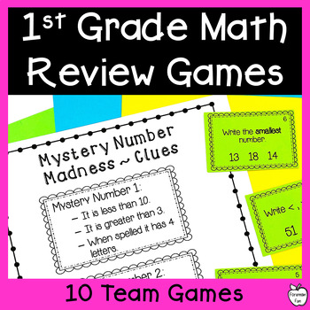 Preview of Fun End of Year Math Activities - 1st Grade Math Olympics Team Competition