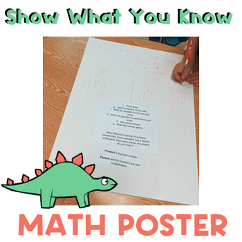 Preview of Math Review Poster- TWO VERSIONS INCLUDED