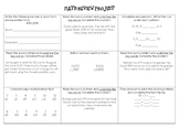 Math Review Project (Addition, Subtraction, Multiplication