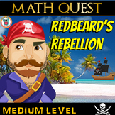 Pirate Math Quest Activity Printable & Digital - Redbeard'