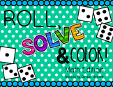 Math Review-Roll, Solve, And Color