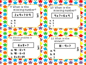 Preview of Math Review Task Cards Super Bundle