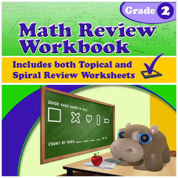 Preview of Math Review Workbook - Grade 2