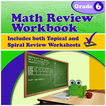 Preview of Math Review Workbook - Grade 6