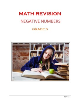 Preview of Math Revision Questions - Negative Numbers