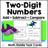 Two-Digit Numbers Math Riddle Activities