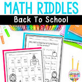 Back to School Math Worksheets Addition and Subtraction Di