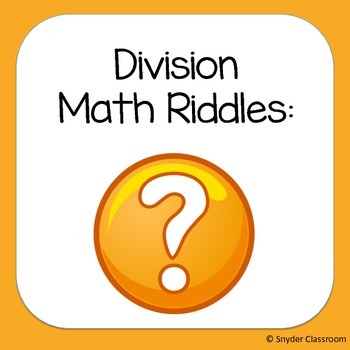 Preview of Long Division Math Riddles