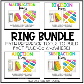 Preview of Math Ring Bundle {Addition, Subtraction, Multiplication, Division Facts}