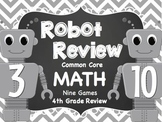 Math Robot Review 4th Grade CCSS Centers/Games
