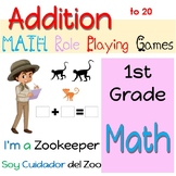 Math Role Playing Games: I am a Zookeeper! (Addition to 20