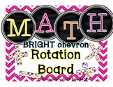 Math Rotation Board | Chalkboard & Bright Chevron}