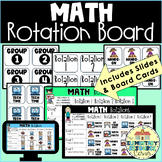 Math Station Rotation Board and Editable Center Rotation Slides